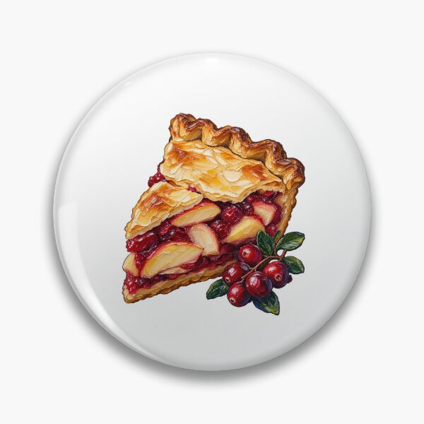 Item preview, Cranberry Apple Pie Impasto Autumn Baker Art designed and sold by TeNovaStudio.