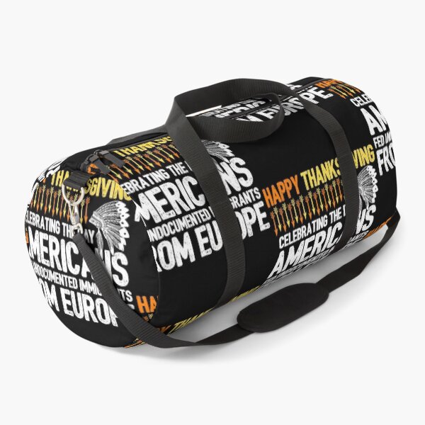 Item preview, Happy Thanksgiving Immigration Justice Native Headdress Statement designed and sold by RDGNR.