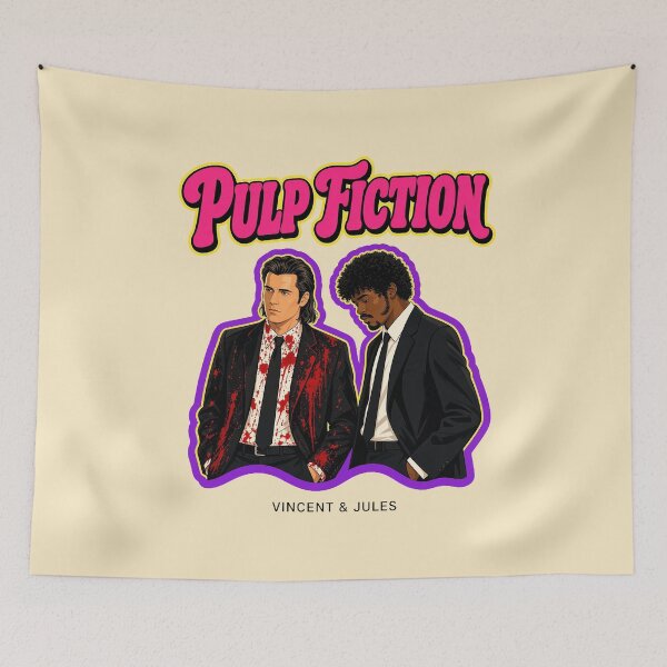 Item preview, Two Hitmen Vintage Crime Duo Pulp Standoff designed and sold by jocelynholmes.