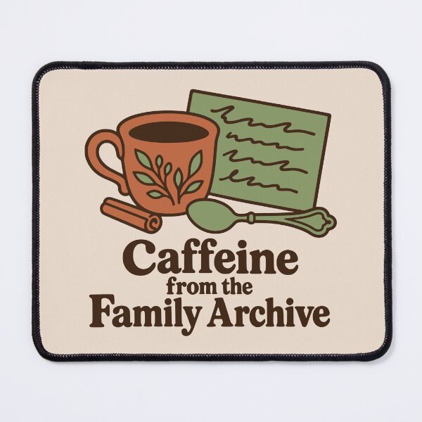 Item preview, Caffeine from the Family Archive - Dark Academia & Archivist Gift designed and sold by MavtM.