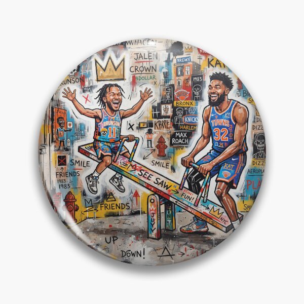Item preview, Jalen Brunson Karl-Anthony Towns Pop Art designed and sold by Home Decor Art.