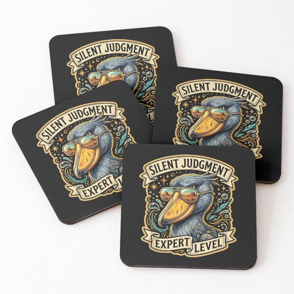 Item preview, Silent Judgment Expert Level – Shoebill Aviator Bird Meme Design designed and sold by Fuechse.