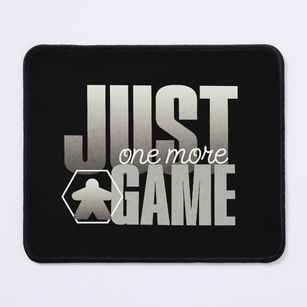 Item preview, Just One More Board Game Gray designed and sold by TackyTime.