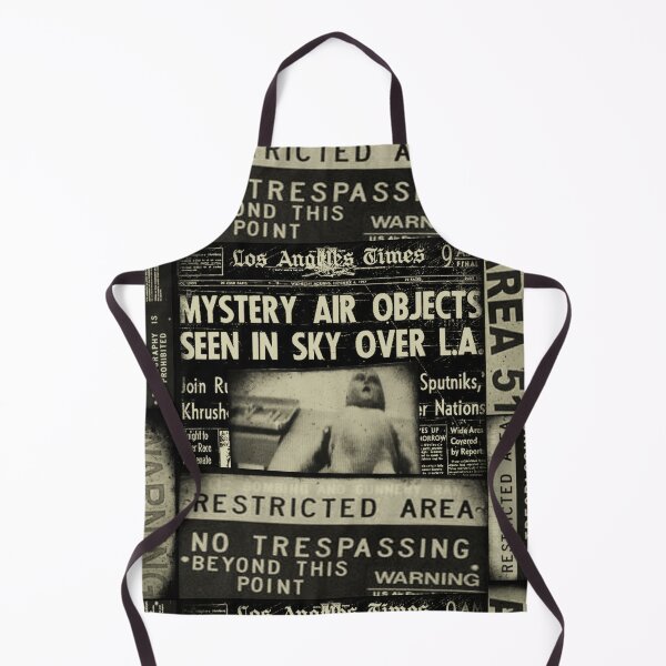 Item preview, Area 51 Roswell Alien Autopsy - Vintage UFO Newspaper Collage designed and sold by SpookyShadesLab.