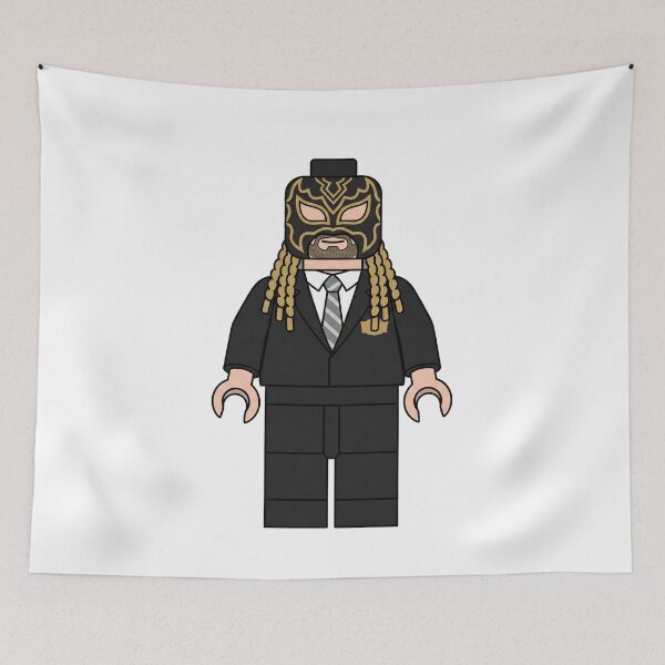 Item preview, Excalibur AEW Masked Commentator Minifig designed and sold by Bad-Decisions-Designs.