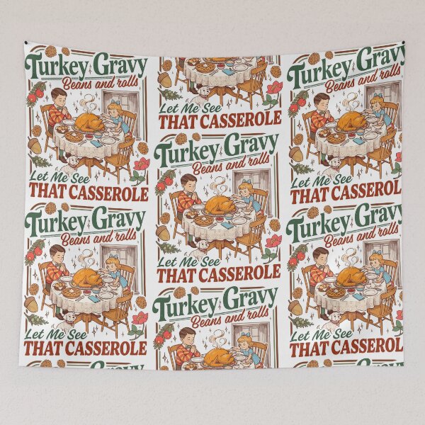 Item preview, Turkey Gravy Thanksgiving Feast Retro Family Gathering designed and sold by RDGNR.