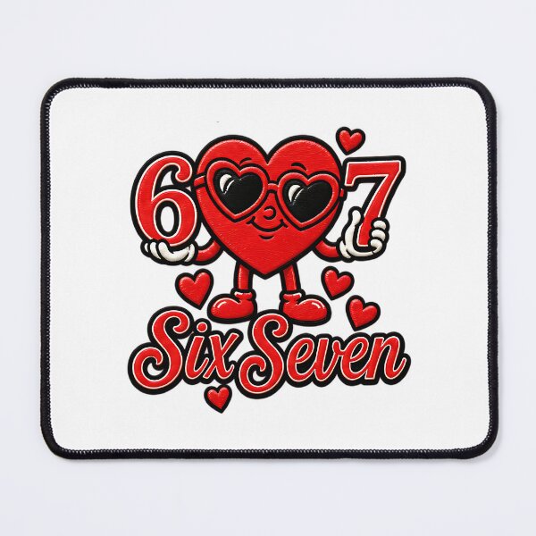 Item preview, Funny Six Seven Valentine 67 Viral Meme Humor designed and sold by ArtDesignTp.