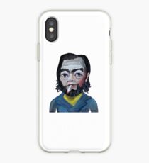 Julio Cortázar portrait iPhone Case