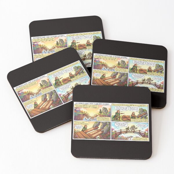 Item preview, Bridge of Understanding – Elara and Gorn Overcome Prejudices designed and sold by Mianku | Für das Leben.