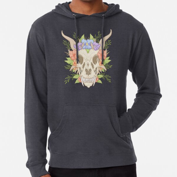 Boho Dragon Skull Lightweight Hoodie