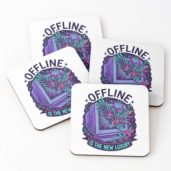 Item preview, Offline Is The New Luxury – Synthwave Retro PC Digital Detox Design designed and sold by Fuechse.