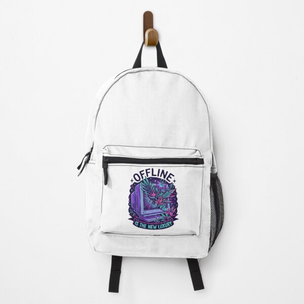 Item preview, Offline Is The New Luxury – Synthwave Retro PC Digital Detox Design designed and sold by Fuechse.