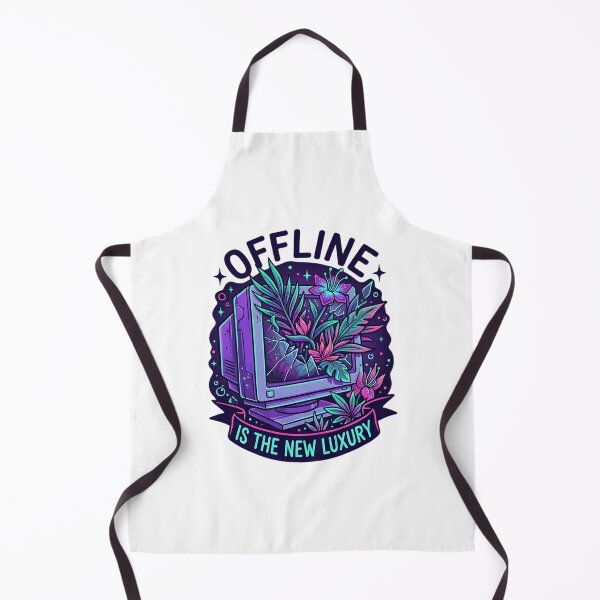 Item preview, Offline Is The New Luxury – Synthwave Retro PC Digital Detox Design designed and sold by Fuechse.