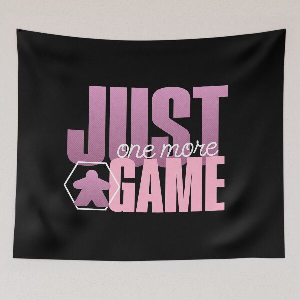 Item preview, Just One More Board Game Pink designed and sold by TackyTime.