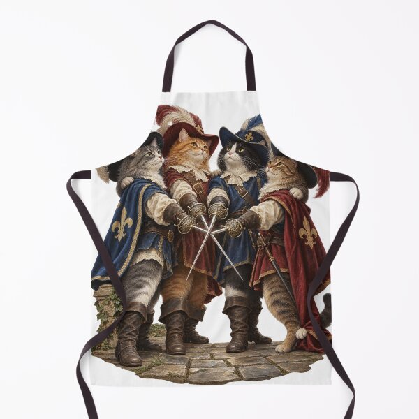 Item preview, Four Musketeer Cats Pledge Their Loyalty designed and sold by Ocelot-T.