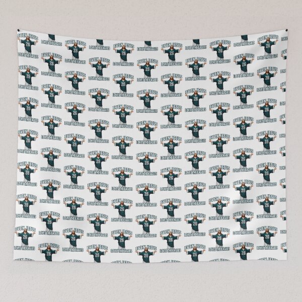 Item preview, Even Jesus Loves The Eagles Inspirational Sports Fan Design designed and sold by Irene  Alcaniz.