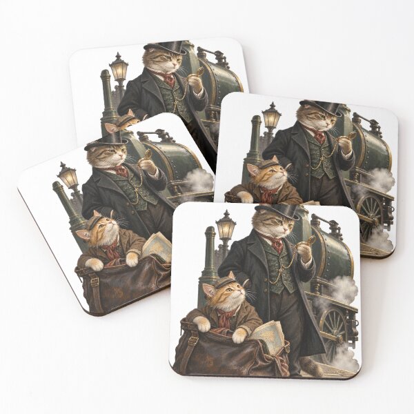 Item preview, Around the World in Eighty Days Cats designed and sold by Ocelot-T.