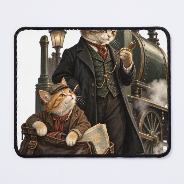 Item preview, Around the World in Eighty Days Cats designed and sold by Ocelot-T.