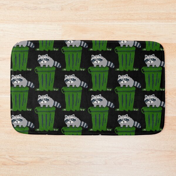 Item preview, Raccoon on Trash Can   designed and sold by wildjellybeans.