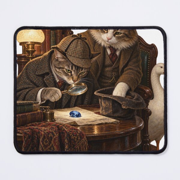 Item preview, The Blue Carbuncle Cat Detective Mystery designed and sold by Ocelot-T.