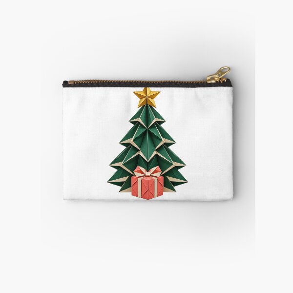 Item preview, Origami Christmas Fir Gold Star Folded Paper Art designed and sold by TeNovaStudio.