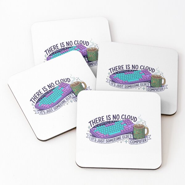 Item preview, There Is No Cloud Just Someone Elses Computer – IT Keyboard Coffee Design designed and sold by Fuechse.