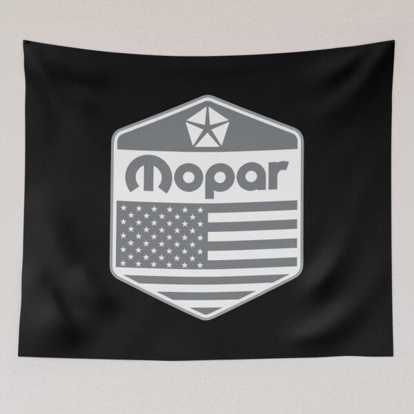 Item preview, Gray Mopar American Flag design designed and sold by Mad Apparel.