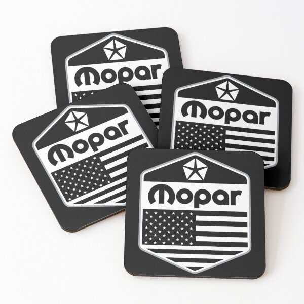 Item preview, White Mopar American Flag design designed and sold by Mad Apparel.