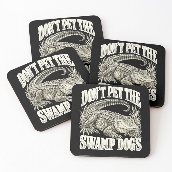 Item preview, Swamp Dogs Warning Joke with an Alligator designed and sold by elderberry.