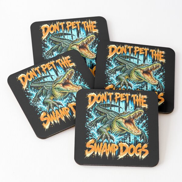 Item preview, Don't Pet Swamp Dogs: Alligator Humor Warning designed and sold by elderberry.