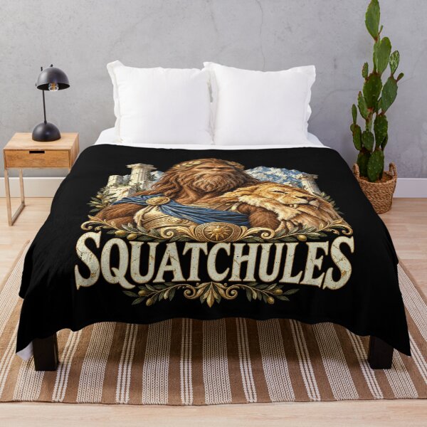 Item preview, Squatchules Bigfoot Greek Mythology Joke designed and sold by elderberry.