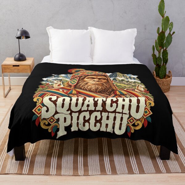 Item preview, Squatchu Picchu Bigfoot Meets A Sasquatch Pun designed and sold by elderberry.