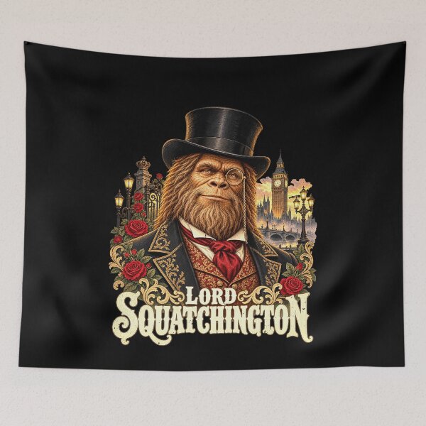 Item preview, Funny Bigfoot Aristocrat Lord Squatchington designed and sold by elderberry.
