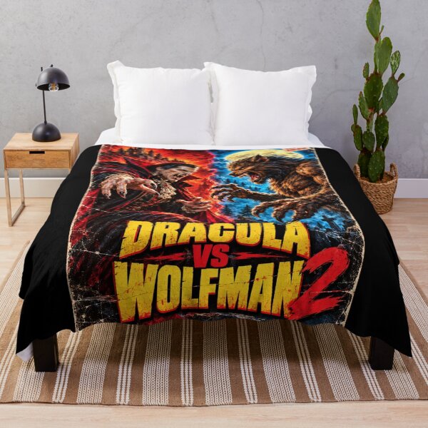 Item preview, Dracula vs Wolfman 2 - Creature Feature Classic Monsters Horror designed and sold by FilMate.