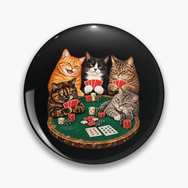 Item preview, Gambling Cats Around a Poker Table designed and sold by elderberry.