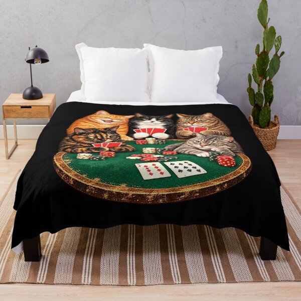 Item preview, Gambling Cats Around a Poker Table designed and sold by elderberry.