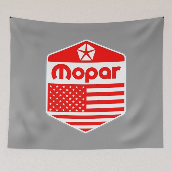 Item preview, Red Mopar American Flag design designed and sold by Mad Apparel.