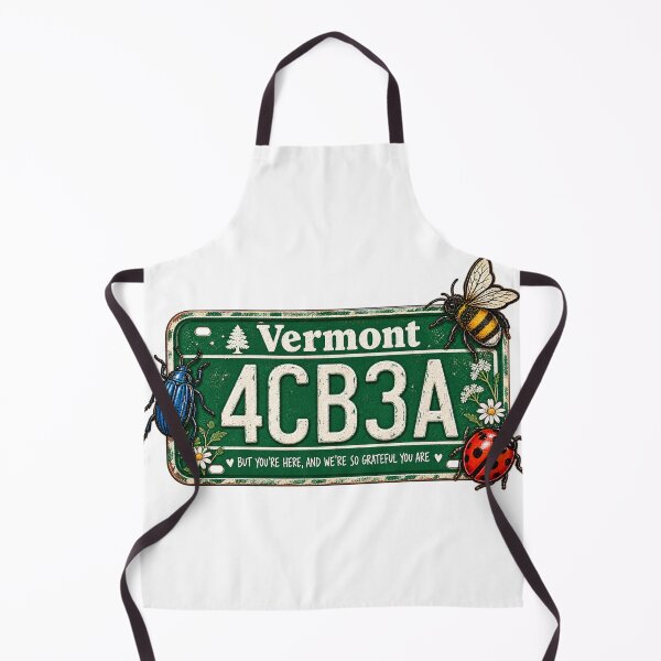 Item preview, Vintage Vermont License Plate Sticker – Rustic American Folk Music & Bug Art designed and sold by Mahmoud Salah.