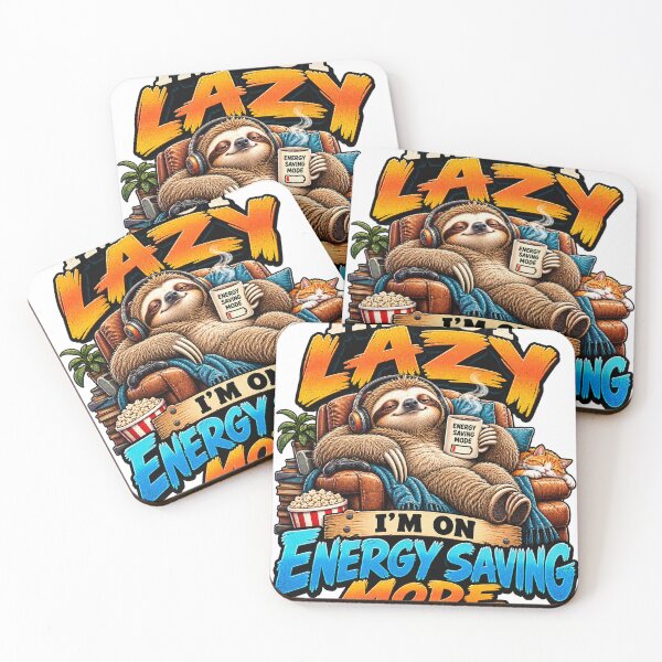 Item preview, I'm Not Lazy – Energy Saving Mode Funny Sloth designed and sold by Kristvin Gudmundsson.