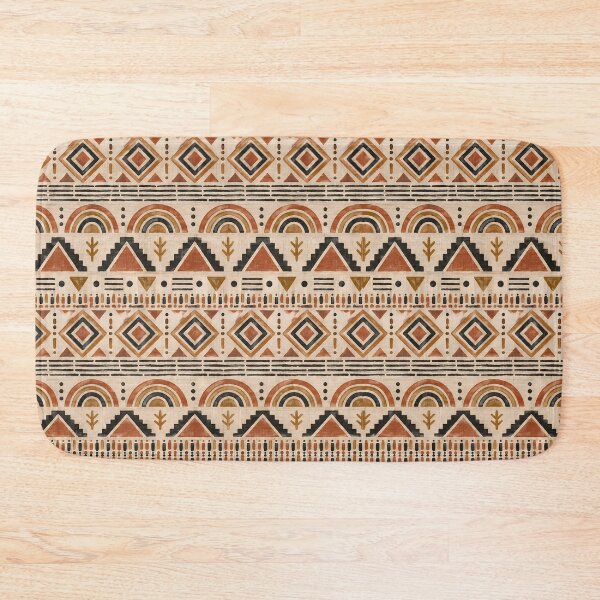 Item preview, Terracotta Rainbow Diamond Geometric Pattern designed and sold by Apex Designs.
