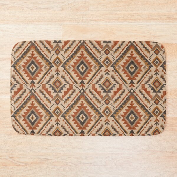 Item preview, Terracotta Diamond Geometric Textile Pattern designed and sold by Apex Designs.