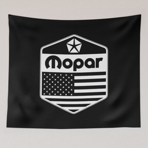 Item preview, Black Mopar American Flag design designed and sold by Mad Apparel.
