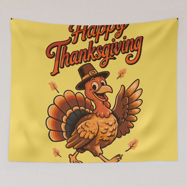 Item preview, Happy Thanksgiving Pilgrim Turkey – Cute Vintage Holiday Design designed and sold by phsycartwork.