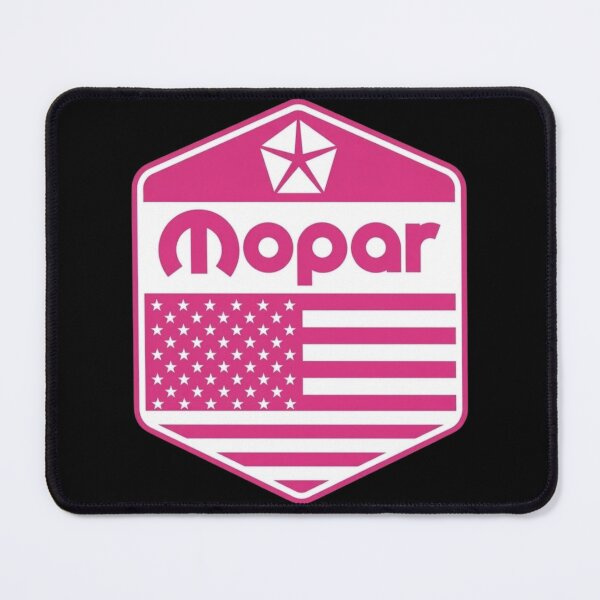 Artikelvorschau, Pink Mopar Design mit amerikanischer Flagge entworfen und verkauft von Mad Apparel.