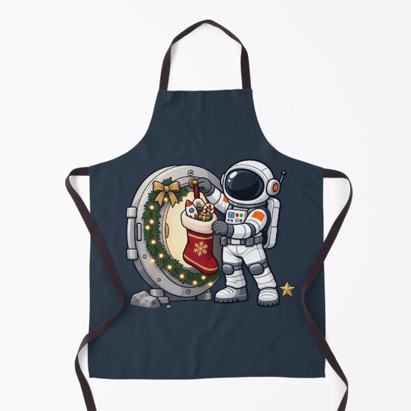 Item preview, Astronaut Hanging Christmas Stocking on the Moon designed and sold by BROHLine Studio.