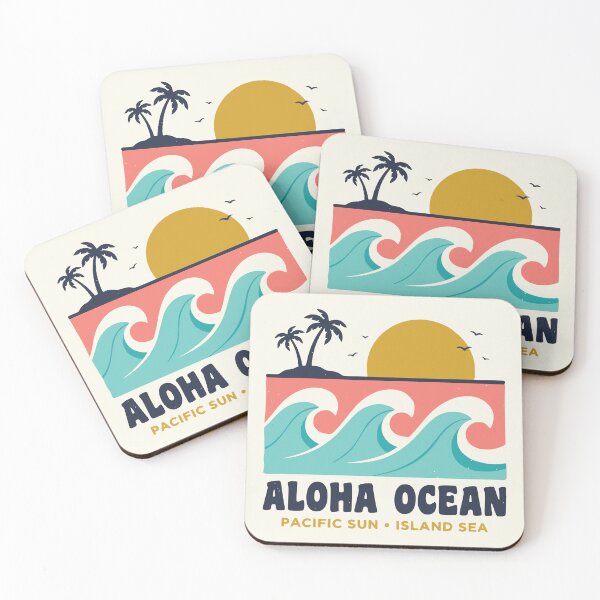 Item preview, Aloha Ocean Vintage Tropical Beach designed and sold by Travelpeak.