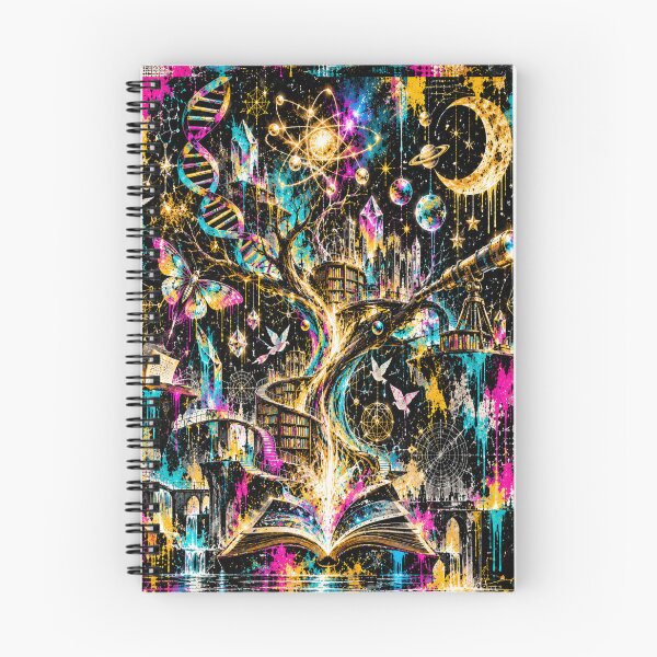 Item preview, Cosmic Knowledge Tree - Science Fantasy Street Art designed and sold by Personiq Kaleido.