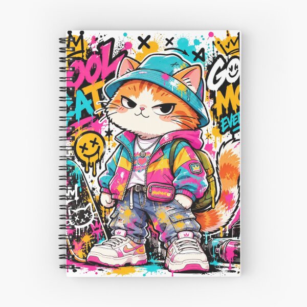 Item preview, CAT GRAFFITI: COOL CAT designed and sold by Inkmood.shop.