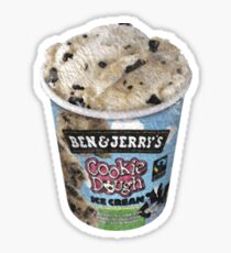 Ben and Jerry's Cookie Dough Ice Cream Pint Sticker