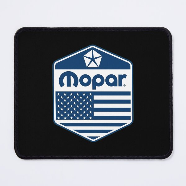 Artikelvorschau, Blaues Mopar-Design mit amerikanischer Flagge entworfen und verkauft von Mad Apparel.
